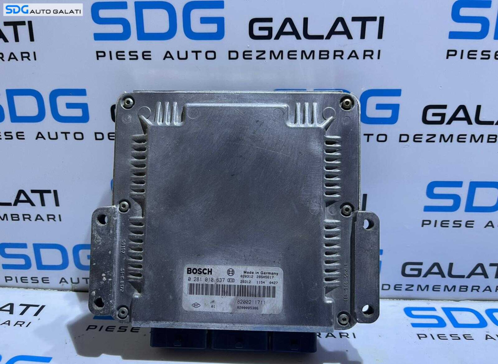 ECU Calculator Motor Renault Laguna 2 2.2 DCI 2001 - 2007 Cod 8200211711 8200085386 0281010637 [L4693]