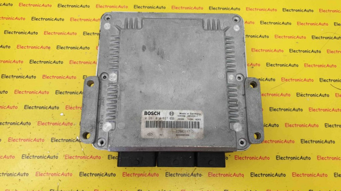 ECU Calculator Motor Renault Laguna 2.2DCi, 0281010637, 8200211711, 8200085386