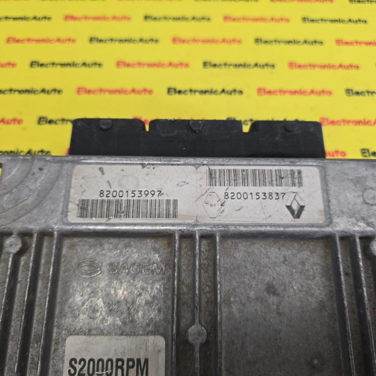 ECU Calculator Motor RENAULT LAGUNA 2, 8200153997, 8200153837, 21646251 8,
