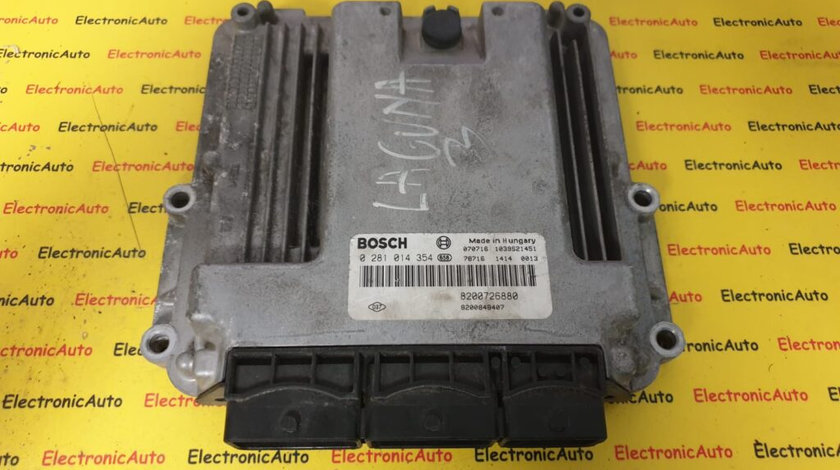 ECU Calculator Motor Renault Laguna 3.0DCi, 0281014354, 8200726880