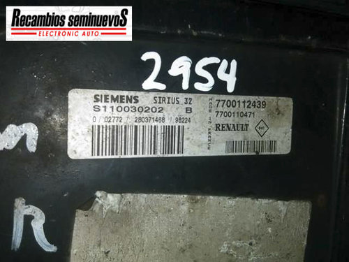 ECU Calculator Motor RENAULT LAGUNA S110030202 B, S110030202B, SIRIUS32, 7700112439, 7700110471,
