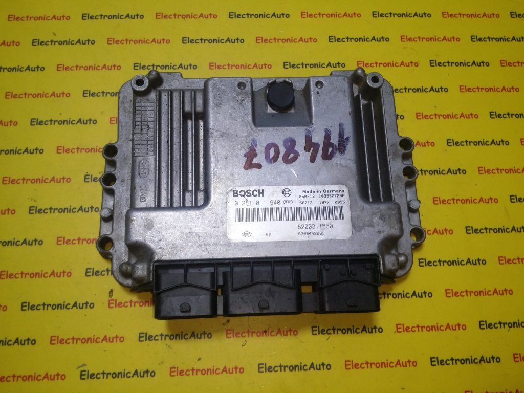 ECU Calculator motor Renault Master 2.5DCI 0281011940, 8200311550, 8200442263,