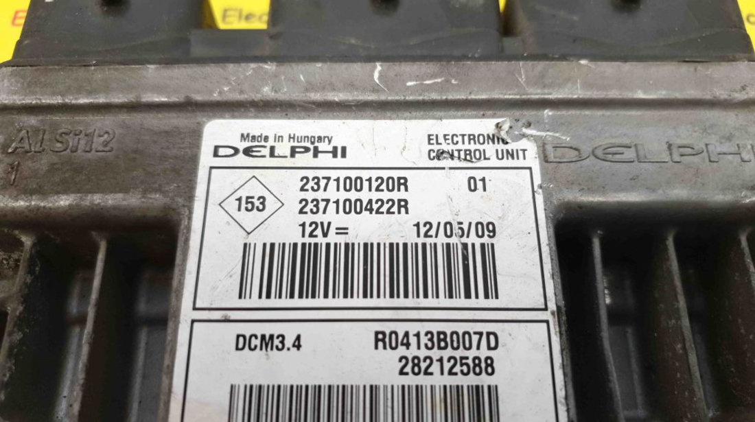 ECU Calculator motor Renault Megane 1.5 DCi, R0413B007D, 28212588, 237100120R, 237100422R, DCM3.4