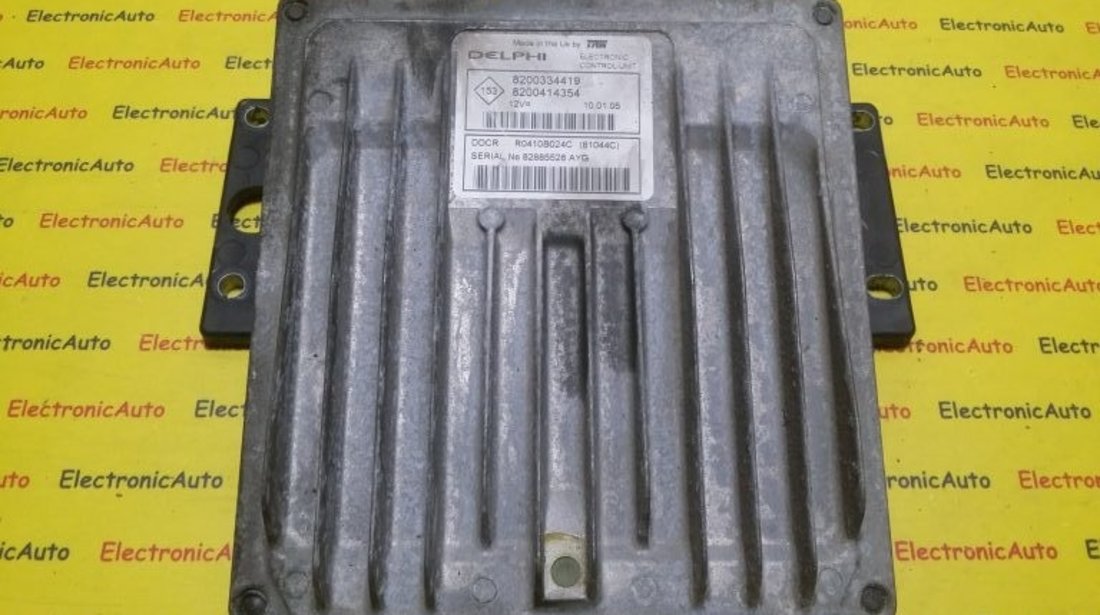 ECU Calculator Motor Renault Megane 1.5 dci, 8200334419, 8200414354, DDCR R0410B024C