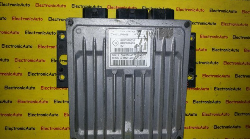 ECU Calculator Motor Renault Megane 1.5 dci, 8200619409, 8200399038, DCM1.2 R0410B034C