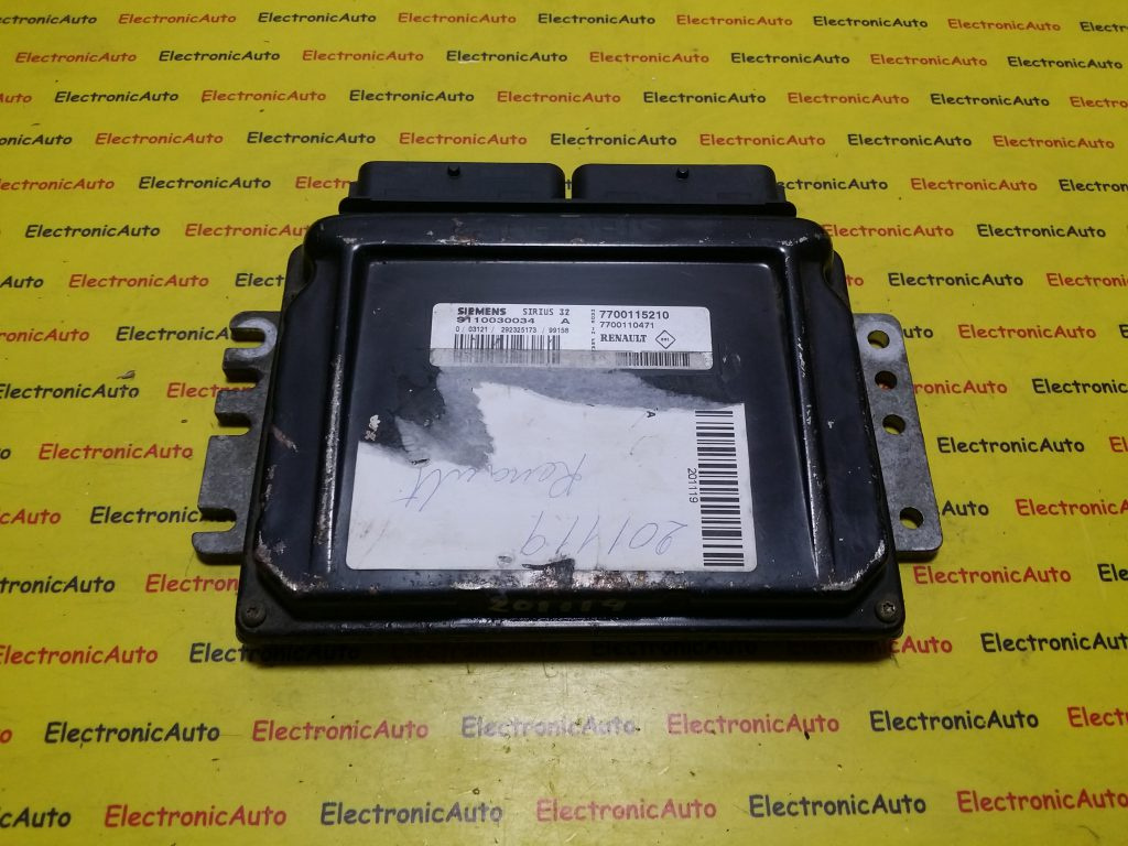 ECU Calculator motor Renault Megane 1.6 S110030034A, 7700115210