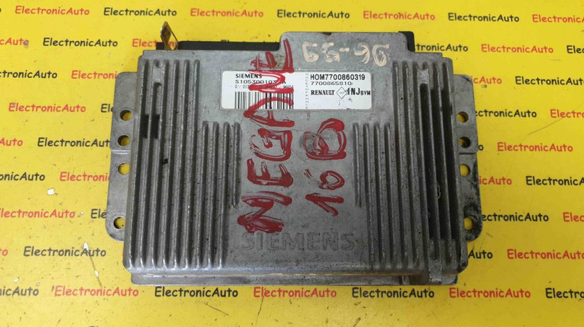 ECU Calculator Motor Renault Megane 1.6, S105300103B, 7700102267, HOM7700860319