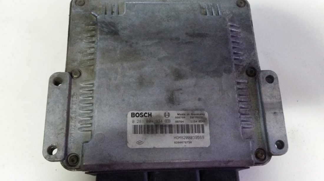 ECU Calculator motor Renault Megane 1.9DCI 0281001934