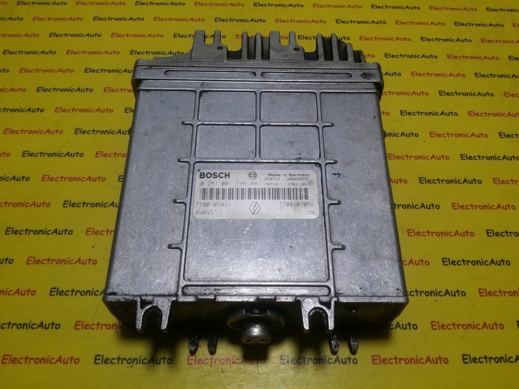 ECU Calculator motor Renault Megane 1.9DTI 0281001739, 7700107091