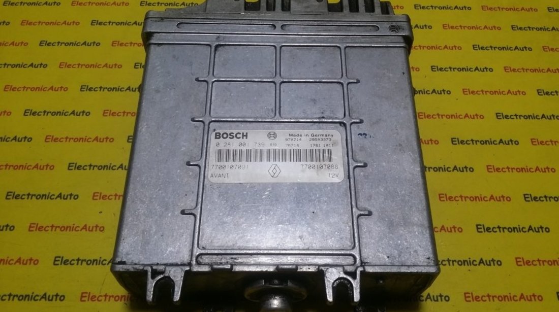 ECU Calculator motor Renault Megane 1.9DTI 0281001739, 7700107091