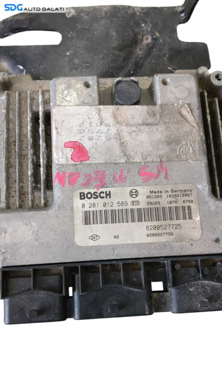 ECU Calculator Motor Renault Megane 2 1.9 DCI 2002 - 2008 Cod 0281012589 8200527725 8200527756 [M8403]