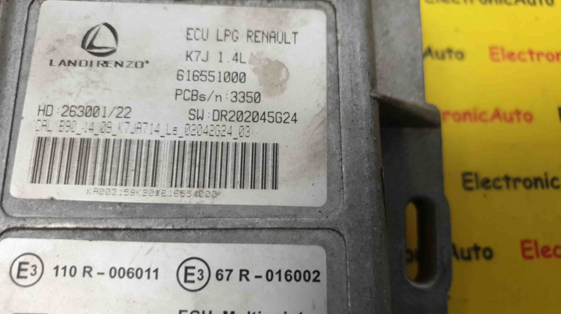 ECU Calculator Motor Renault, Opel, Dacia, 616551000, DR202045G24,