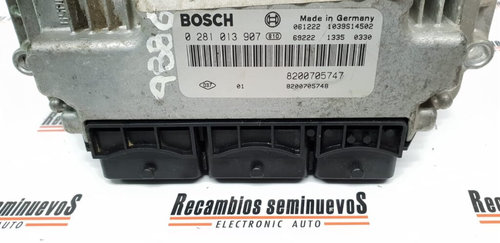 ECU, Calculator Motor RENAULT SCENIC, 0281013907, 8200705747, 8200705748,