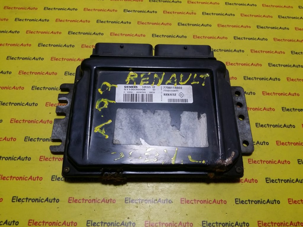 ECU Calculator motor Renault Scenic 1.6 S110030008D, 7700114502