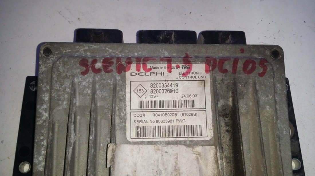 ECU Calculator motor Renault SCENIC 8200334419 8200326910