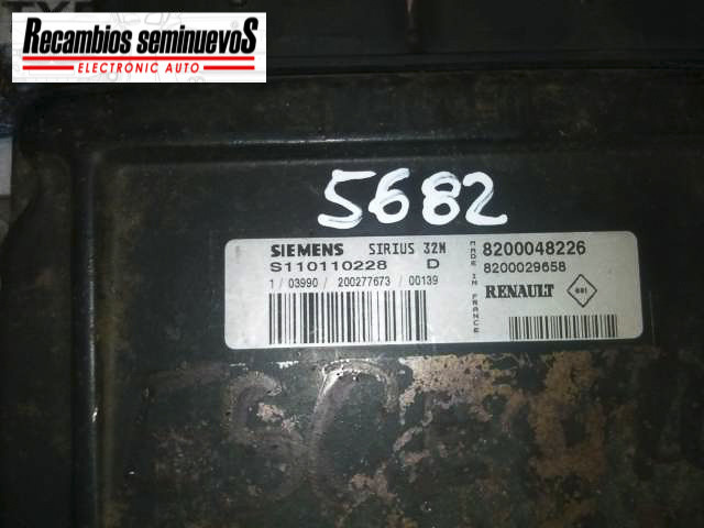 ECU Calculator Motor RENAULT SCENIC, S110110228D, SIRIUS32N, 8200048226, 8200029658,