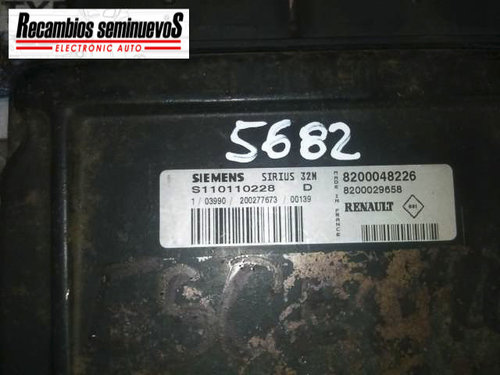 ECU Calculator Motor RENAULT SCENIC, S110110228D, SIRIUS32N, 8200048226, 8200029658,