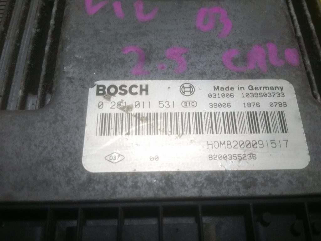 ECU Calculator motor Renault Trafic 2.5DCI 0281011531, HOM8200091517