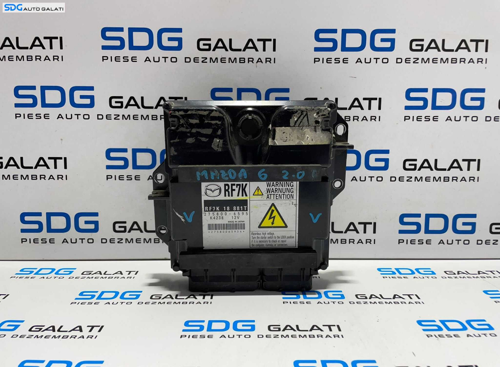 ECU Calculator Motor RF7J RF7K 18 881T Mazda 6 RF7 2.0 Diesel 2002 - 2008 Cod 275800-6595 [L3351]