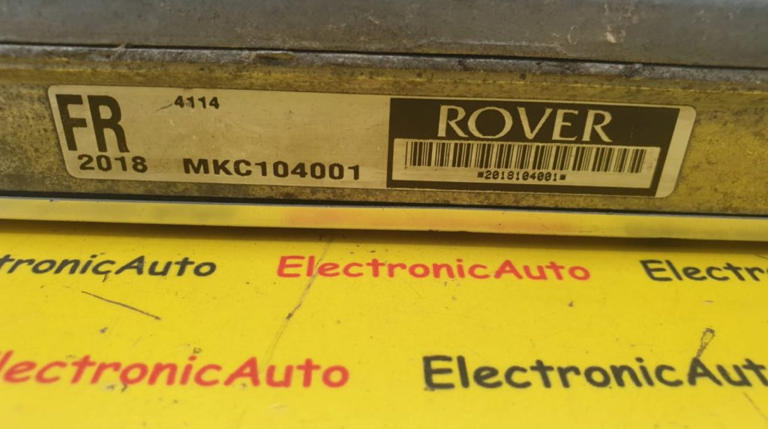 ECU Calculator Motor Rover MG MGF (RD) 1.8i VVC, MKC104001, FR 4114