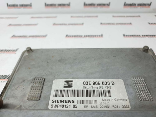 ECU Calculator Motor SEAT IBIZA, 03E906033D 5WP40121 05, 5WP4012105,
