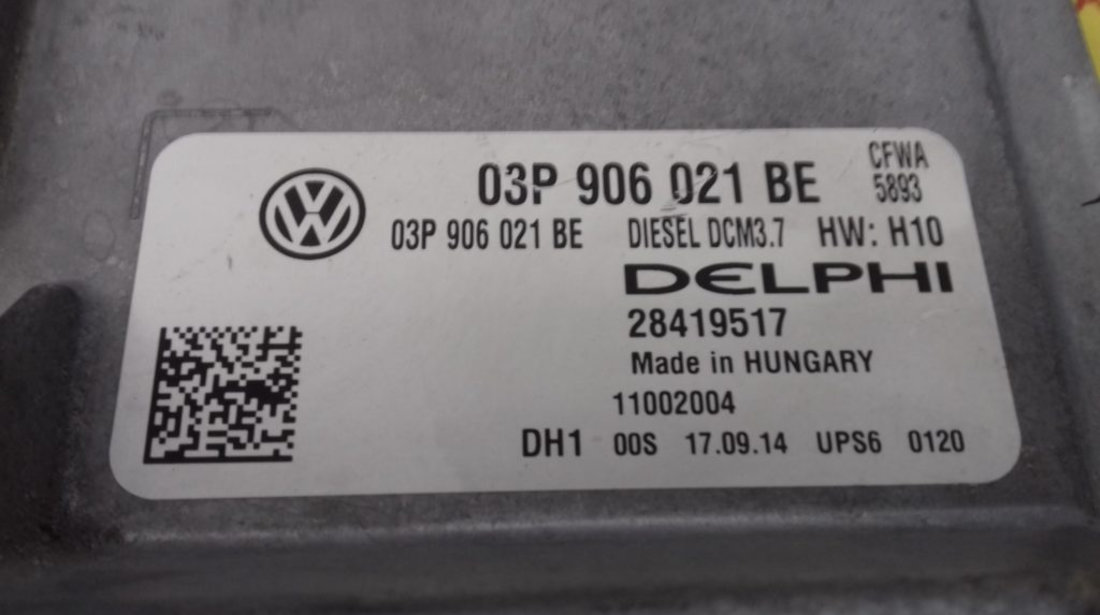 ECU Calculator Motor Seat Ibiza 1.2 TDI, 03P906021BE, 28419517