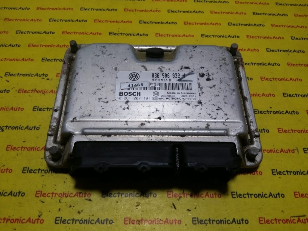 ECU Calculator motor Seat Leon, 0261207191, 036906032H,