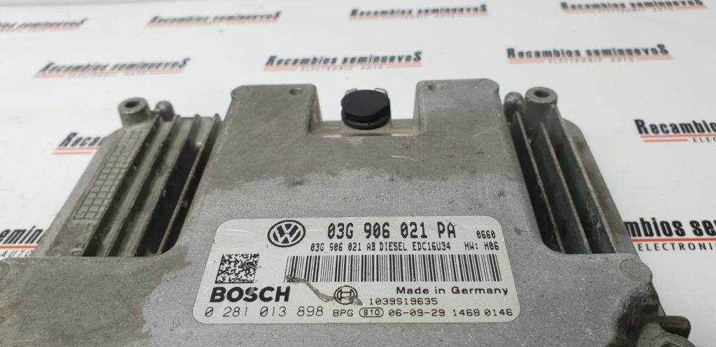 ECU Calculator motor SEAT LEON, 03G906021PA, 0281013898,