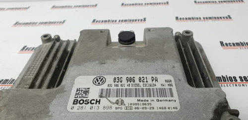 ECU Calculator motor SEAT LEON, 03G906021PA, 0281013898,