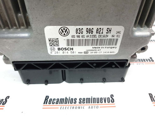 ECU Calculator motor SEAT LEON, 03G906021SH, 0281014581,