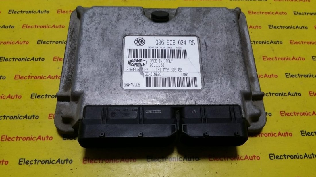 ECU Calculator motor Seat Leon 1.6 036906034DS, IAW4MVDS