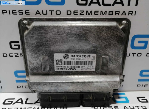 ECU Calculator Motor Seat Leon 1P 1.6 BSE 2006 - 2013 Cod 06A906033FF 5WP40329