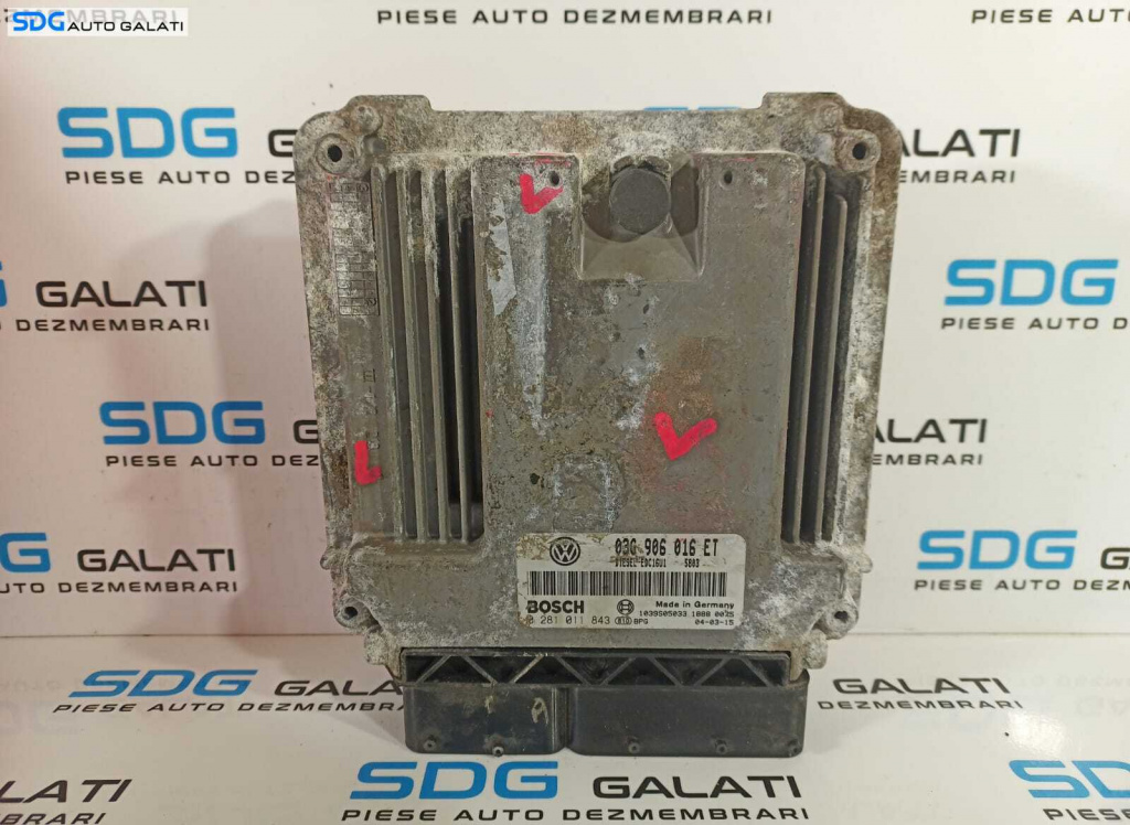 ECU Calculator Motor Seat Leon 1P 2.0 TDI 2005 - 2011 Cod 03G906016ET 0281011843 [L2229]