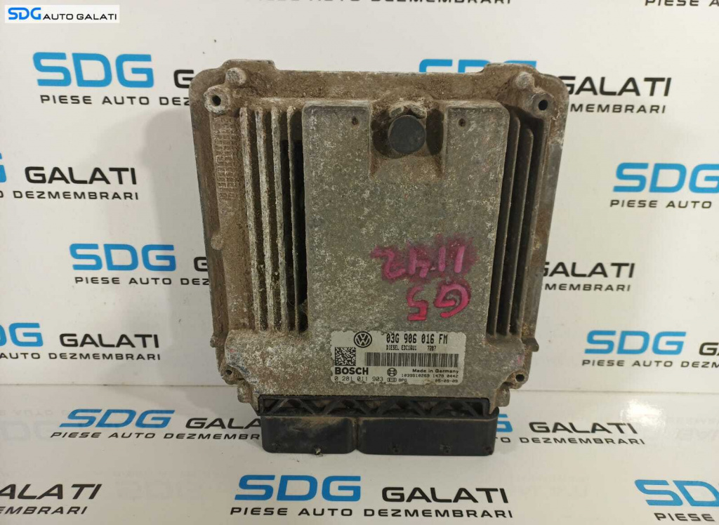 ECU Calculator Motor Seat Leon 1P 2.0 TDI 2005 - 2011 Cod 03G906016FM 0281011903 [L2228]