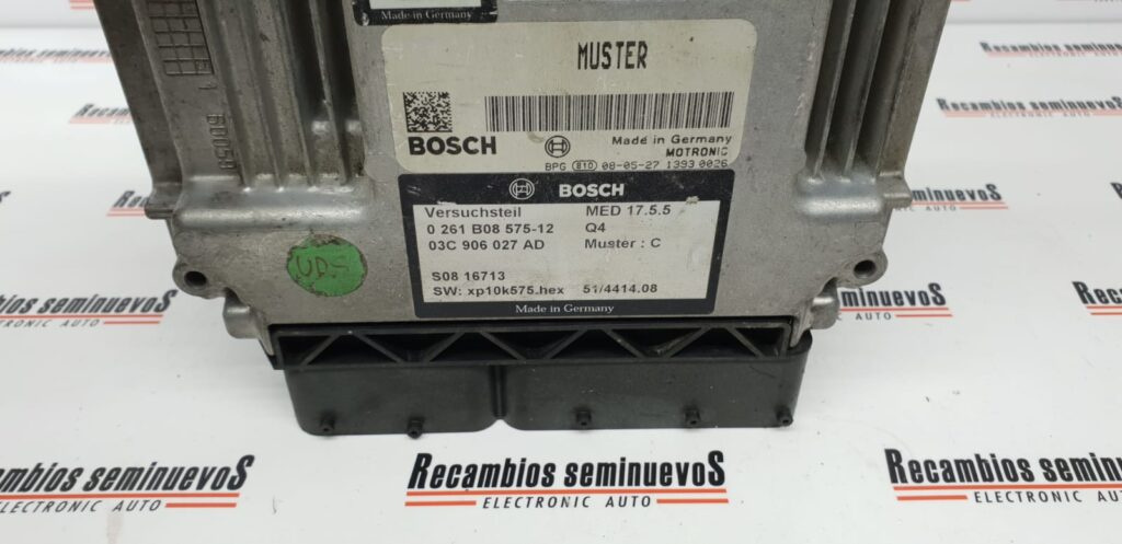 ECU Calculator Motor SEAT LEON CUPRA, 03C906027AD, 0261B08575, MED1755,