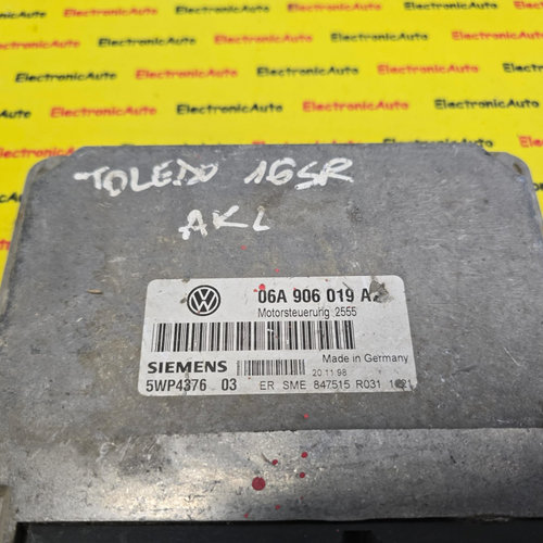 ECU Calculator Motor SEAT TOLEDO, 06A906019AL, 5WP4376 03,