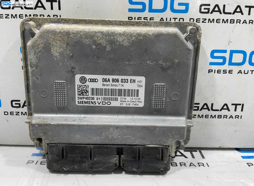 ECU Calculator Motor Siemens Audi A3 8P 1.6 FSI 2004 - 2013 Cod 06A906033EH 5WP40230 [L4675]
