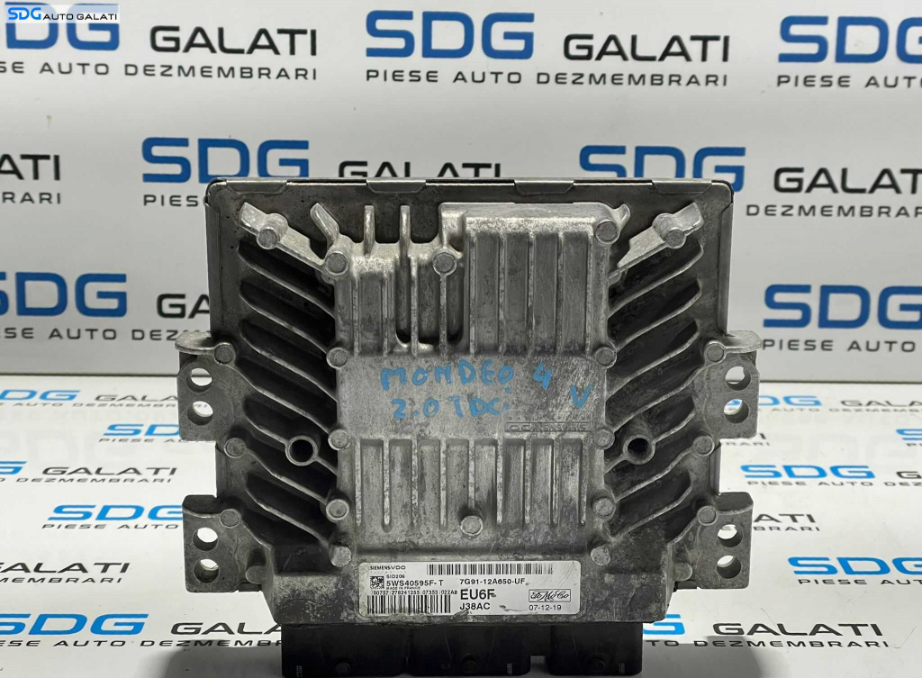 ECU Calculator Motor Siemens Ford Mondeo 4 MK4 2007 - 2014 Cod 7G91-12A650-UF 5WS40595F [L2815]