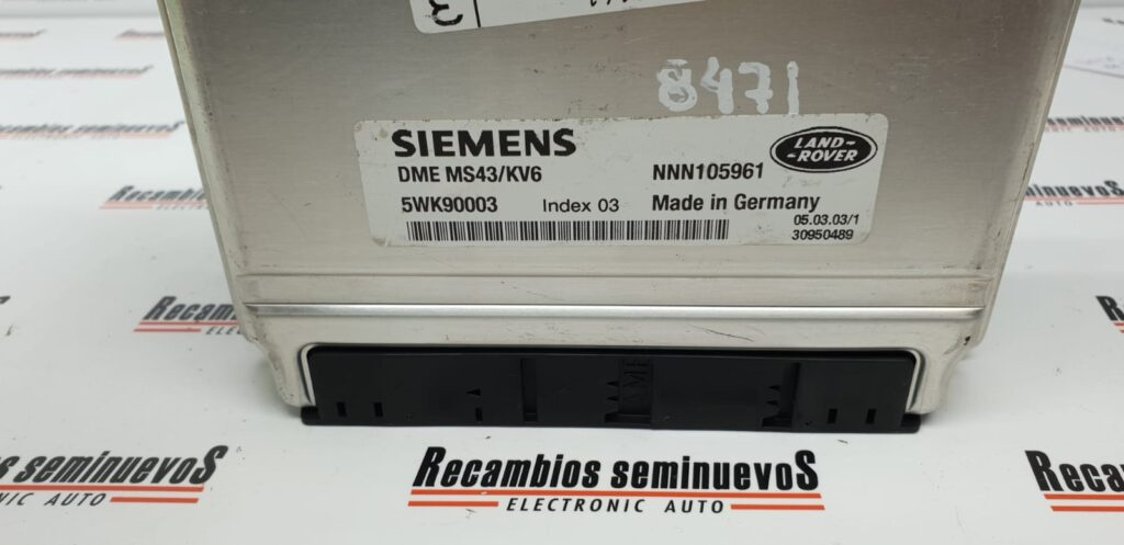 ECU Calculator Motor SIEMENS LAND ROVER FREELANDER 5WK90003, NNN105961, DME MS43 KV6, DMEMS43KV6,