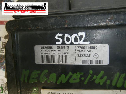ECU Calculator Motor SIEMENS RENAULT MEGANE S110030018 C / S110030018C / SIRIUS 32 / SIRIUS32 / 7700...