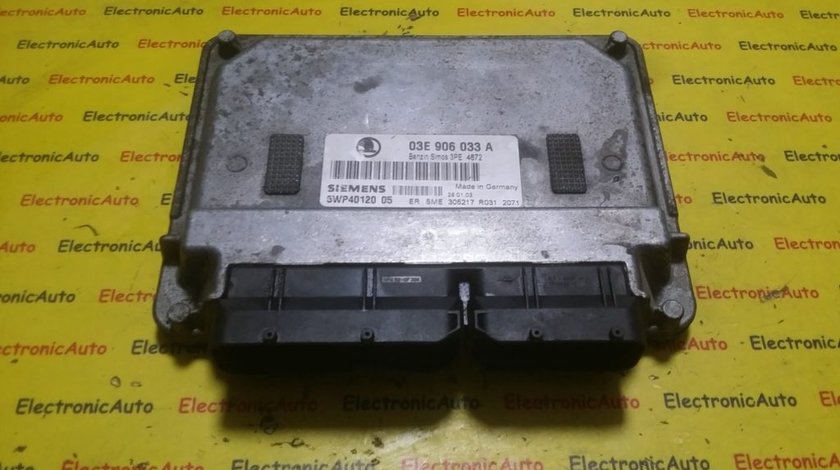 ECU Calculator motor Skoda Fabia 1.2 03D906033C, 5WP4029203