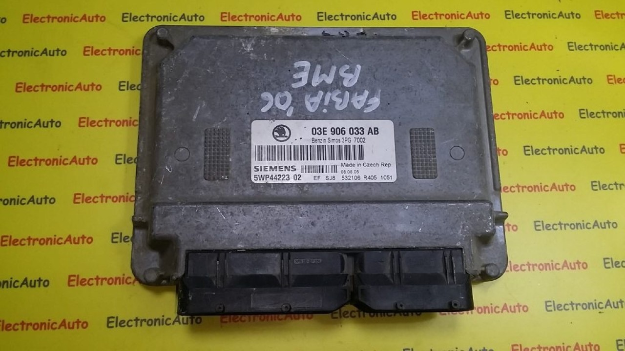 ECU Calculator motor Skoda Fabia 1.2, 03E906033AB, 5WP44223 02,