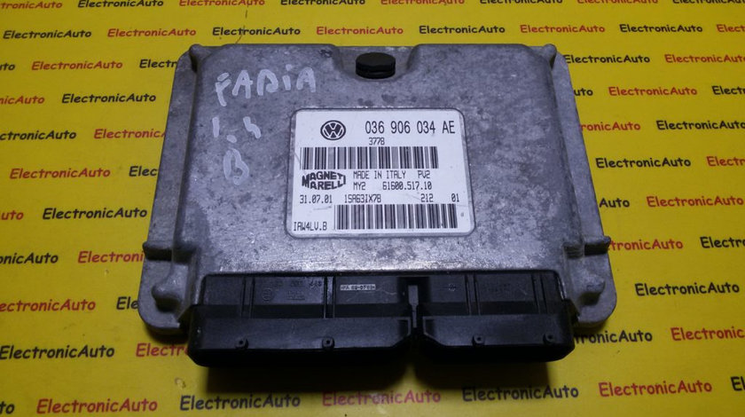 ECU Calculator motor Skoda Fabia 1.4 036906034AE, 6160051710