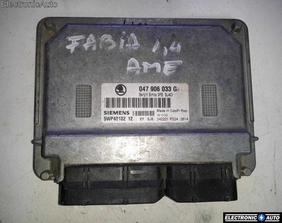 ECU Calculator motor Skoda Fabia 1.4, 047906033G, 5WP40182 12,