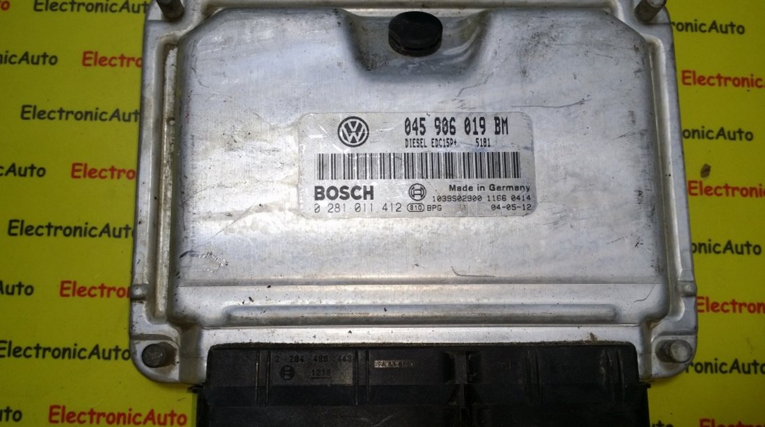 ECU Calculator motor Skoda Fabia 1.4TDI 0281011412