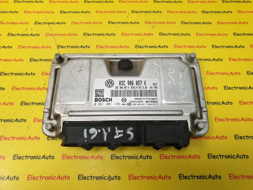 ECU Calculator Motor Skoda Fabia 1.6, 0261201138, 03C906057K
