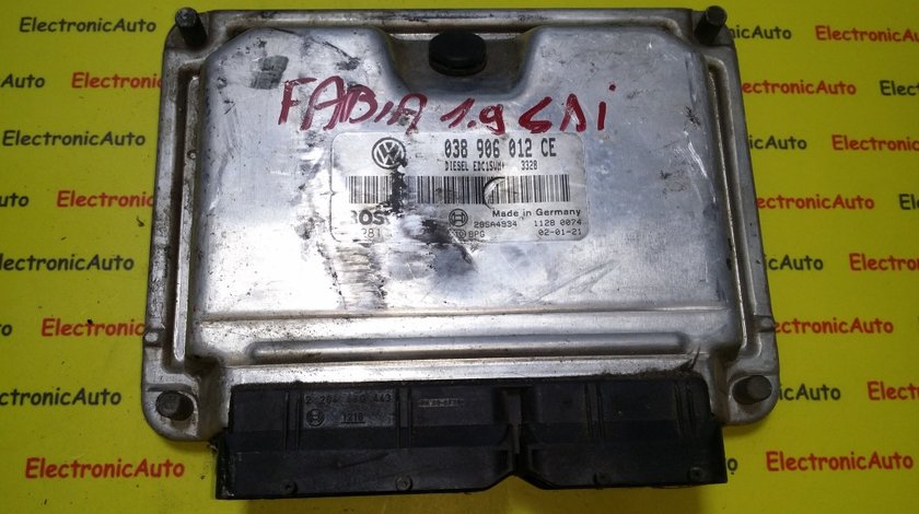 ECU Calculator motor Skoda Fabia 1.9SDI 0281010257, 038906012CE