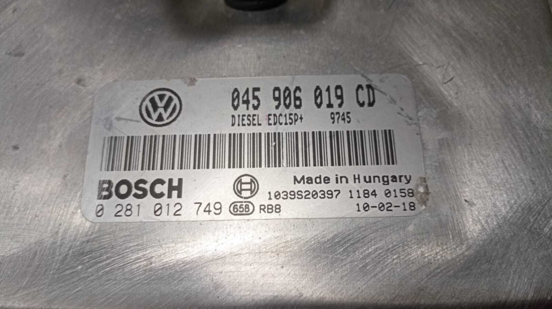 ECU Calculator Motor Skoda Fabia 2 1.4 TDI 2007 - 2014 Cod 045906019CD 0281012749 [M4398]