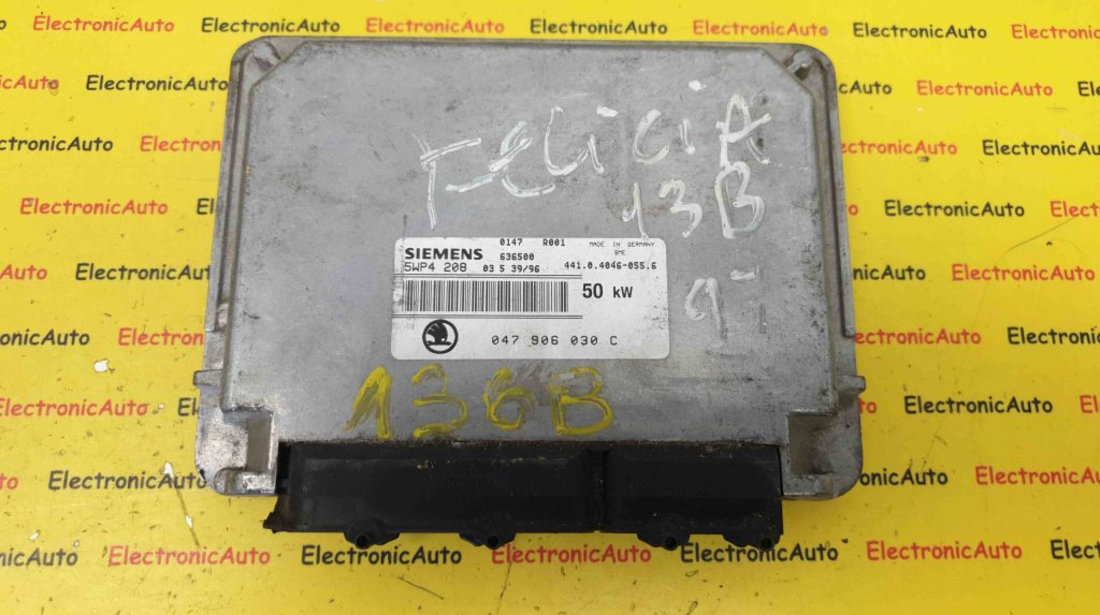 ECU Calculator Motor Skoda Felicia 1.3, 047906030C, 5WP4208, SME, 441040460556