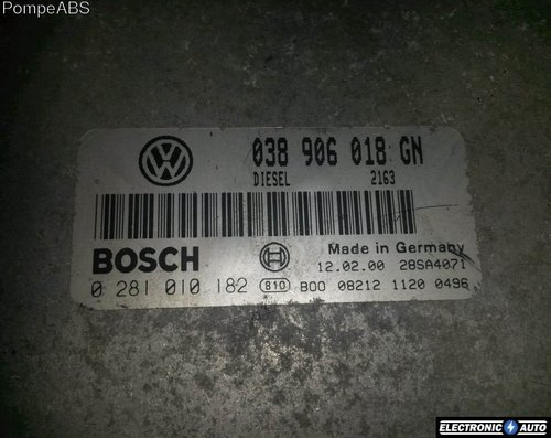 ECU Calculator motor Skoda Octavia 0281010182, 038906018GN,